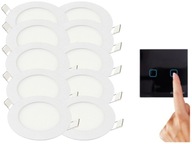 Halogénový držiak stropného LED svietidla Set 3W 10x + vypínač Halogénový držiak stropného LED svietidla Set 3W 10x + vypínač