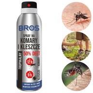 Sprej proti komárom a kliešťom 50% DEET - BROS Sprej proti komárom a kliešťom 50% DEET - BROS