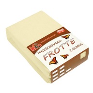 Froté prestieradlo s gumičkou 180x200, krémové Froté prestieradlo s gumičkou 180x200, krémové