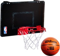 WILSON NBA FORGE MINI OBRUČOVÁ DOSKA NA BASKETBALOVÉ DVERE + mini LOPTIČKA