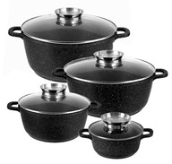 Sada hrncov 8e BLACK STONE POTS ELITEHOFF Sada hrncov 8e BLACK STONE POTS ELITEHOFF
