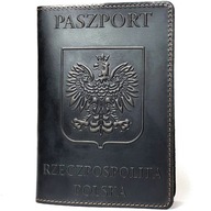 Obal na poľský pas, hnedá koža Obal na poľský pas, hnedá koža
