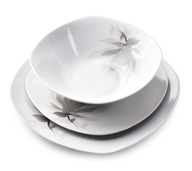MAGNÓLIOVÁ JEDÁLOVÁ SÚPRAVA 18 KUSOV. 6 ľudí porcelán MAGNÓLIOVÁ JEDÁLOVÁ SÚPRAVA 18 KUSOV. 6 ľudí porcelán