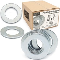 Plochá podložka M12 kruhová, DIN 125, pozinkovaná, štandardná, 1 kg Plochá podložka M12 kruhová, DIN 125, pozinkovaná, štandardná, 1 kg