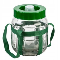 Sklenená dóza, veľká 4l dóza na uhorky, víno + POSTROJ Sklenená dóza, veľká 4l dóza na uhorky, víno + POSTROJ