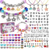 KREATÍVNA SÚPRAVA na výrobu ŠPERKOVÝCH NÁRAMKOV Charms Beads KREATÍVNA SÚPRAVA na výrobu ŠPERKOVÝCH NÁRAMKOV Charms Beads