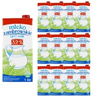Zambrów UHT mlieko 3,2% 1 l x 12 kusov Zambrów UHT mlieko 3,2% 1 l x 12 kusov