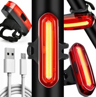 LED COB USB ZADNÁ BICYKLE LAMPA VÝKONNÁ 15H 120LM LED COB USB ZADNÁ BICYKLE LAMPA VÝKONNÁ 15H 120LM