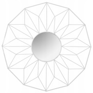 Geometrické ozdobné zrkadlo biele 58 cm Geometrické ozdobné zrkadlo biele 58 cm
