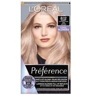 LOREAL Preference permanentná farba na vlasy 8.12 Alaska Ash Blonde LOREAL Preference permanentná farba na vlasy 8.12 Alaska Ash Blonde