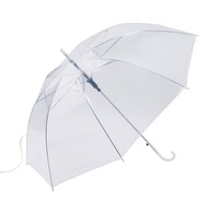 Transparentný dáždnik Biely svadobný dáždnik