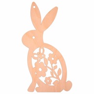 Prívesok zajac, VEĽKONOČNÝ ZAJÍC s ažúrovým dekorom 10cm