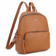 LUIGISANTO eko kožený ruksak elegantný CAMEL LUIGISANTO eko kožený ruksak elegantný CAMEL
