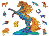 Prémiové 3D drevené puzzle puzzle pre dospelých Horse XL Animals