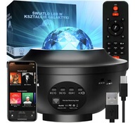 STARS PROJECTOR SKY PROJEKTOR LED NOČNÁ LAMPA BLUETOOTH REPRODUKTOR + DIAĽK.