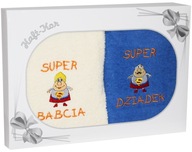 DARČEK PRE BABKU A DEDKA SADA DVOCH HRUBÝCH UTERÁKOV S VÝŠIVKOU DARČEK PRE BABKU A DEDKA SADA DVOCH HRUBÝCH UTERÁKOV S VÝŠIVKOU