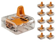 10x WAGO rýchly konektor 3x 0,2-4mm káblový konektor 10x WAGO rýchly konektor 3x 0,2-4mm káblový konektor