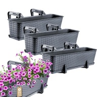 KADAX 3x BALKÓNOVÁ BOX HRNEC 60cm ÚCHYT KADAX 3x BALKÓNOVÁ BOX HRNEC 60cm ÚCHYT