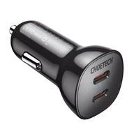 Choetech TC0008 40W 2x USB-C autonabíjačka Choetech TC0008 40W 2x USB-C autonabíjačka