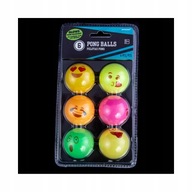 FAREBNÉ EMÓCIE PING PONGOVÉ loptičky 40MM 6KS FAREBNÉ EMÓCIE PING PONGOVÉ loptičky 40MM 6KS