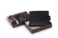 Pánska kožená peňaženka Leather Kosarz Black
