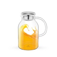 Džbán z borosilikátového skla na nápoje s kovovým viečkom Wilmax 2100 ml Džbán z borosilikátového skla na nápoje s kovovým viečkom Wilmax 2100 ml