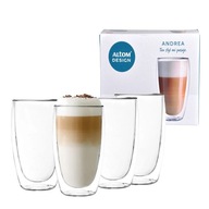 Termálne poháre na kávu latte s dvojitým dnom Altom Design Andrea 380ml Termálne poháre na kávu latte s dvojitým dnom Altom Design Andrea 380ml