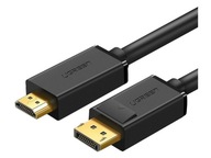DisplayPort - HDMI kábel UGREEN 5 m DP101 Čierny DisplayPort - HDMI kábel UGREEN 5 m DP101 Čierny