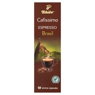 Tchibo Cafissimo Espresso Brasil Pražená mletá káva 10 kapsúl 80 g Tchibo Cafissimo Espresso Brasil Pražená mletá káva 10 kapsúl 80 g