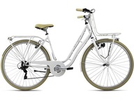 Mestský bicykel 28 Lady Batožinový nosič osvetlenia 6 rýchlostí