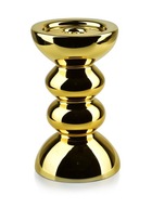 Moderný svietnik ZLATÝ 20cm na guľovom valci glam Moderný svietnik ZLATÝ 20cm na guľovom valci glam