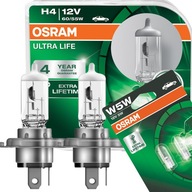 2x ŽIAROVKY OSRAM ULTRA LIFE H4 12V 60/55W + W5W 2x ŽIAROVKY OSRAM ULTRA LIFE H4 12V 60/55W + W5W