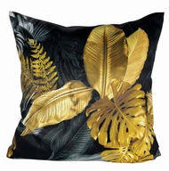Jasiek Monstera GOLD dekoračný vankúšik 50x50 Jasiek Monstera GOLD dekoračný vankúšik 50x50