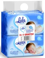 VLHČENÉ Utierky s pantenolom LULA 72 ks 3 ks + 1 ks zdarma. VLHČENÉ Utierky s pantenolom LULA 72 ks 3 ks + 1 ks zdarma.