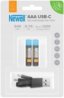 Batéria Newell AAA USB-C 500 mAh, 2 ks blister Batéria Newell AAA USB-C 500 mAh, 2 ks blister