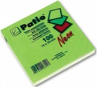 Neónovo zelený samolepiaci zápisník 75x75 Patio