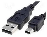 USB - MINI USB kábel NAVI Auto HDD kamera DSF30 VITALCO 5m USB - MINI USB kábel NAVI Auto HDD kamera DSF30 VITALCO 5m