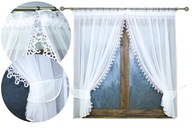 PRIPRAVENÁ ZÁCLONA BIELY VOIL 700x160 GUIPURA PRIPRAVENÁ ZÁCLONA BIELY VOIL 700x160 GUIPURA