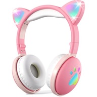 RUŽOVÉ DETSKÉ SLÚCHADLÁ BLUETOOTH CAT EARS RUŽOVÉ DETSKÉ SLÚCHADLÁ BLUETOOTH CAT EARS