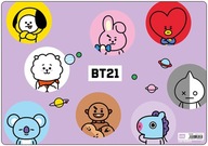 BT21 podložka na stôl, farebná, 49,5 x 34,5 cm