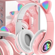 BEZDRÔTOVÉ SLÚCHADLÁ PRE DETI MAČACIE UCHY RGB BEZDRÔTOVÉ SLÚCHADLÁ PRE DETI MAČACIE UCHY RGB