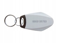 ID RFID Jedinečný krúžok na kľúče 125 kHz EM4100 biely štýlový