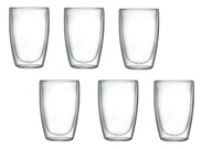TERMÁLNE POHÁRE S DVOJITÝM DNOM NA NÁPOJE, ČAJ, KÁVU, GESSLER 6x280ML TERMÁLNE POHÁRE S DVOJITÝM DNOM NA NÁPOJE, ČAJ, KÁVU, GESSLER 6x280ML