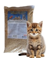 Kukuričná hrudkujúca podstielka pre mačky, prírodná, bezprašná, BIO 8,6L Kukuričná hrudkujúca podstielka pre mačky, prírodná, bezprašná, BIO 8,6L