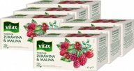 VITAX Inspirations Brusnica Malina ovocný čaj 20 x 6 sáčkov VITAX Inspirations Brusnica Malina ovocný čaj 20 x 6 sáčkov