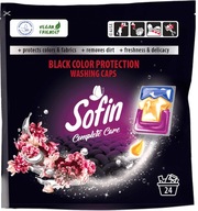 Kapsule na pranie SOFIN 24 ks čierne NA ČIERNU