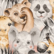 Detská tapeta zvieratká panda tiger vliesová 2 Detská tapeta zvieratká panda tiger vliesová 2