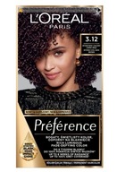 LOreal Preference Hair Dye 3.12 Intense Cool Dark Brown LOreal Preference Hair Dye 3.12 Intense Cool Dark Brown