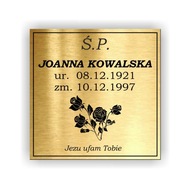 Náhrobná tabuľa gravírovaná tabuľa 50x50 cm Náhrobná tabuľa gravírovaná tabuľa 50x50 cm