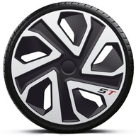 4x Náboje 14 palcov ST Silver Black 4 kusy 4x Náboje 14 palcov ST Silver Black 4 kusy